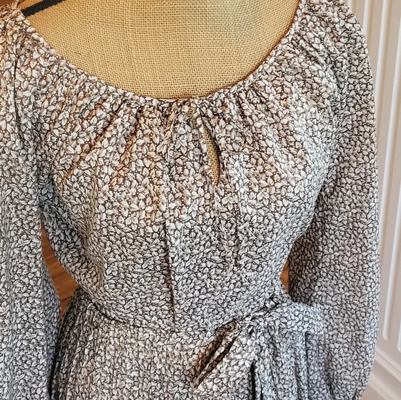 Chessa Davis Vintage 70s Peasant Maxi Skirt Set S/M In Pink/Brown - Picture 5 of 13